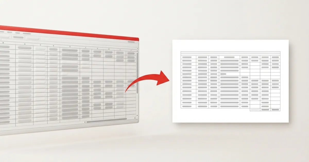 Chuyển Excel sang PDF không bị cắt cột: lý do và cách sửa